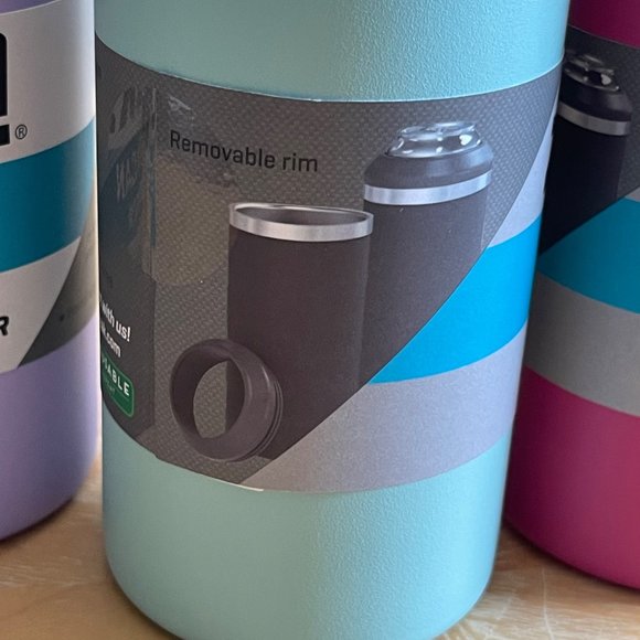 Zak! Slim Can Cooler Pink, Purple or Light Blue 12.5oz Outdoors/Indoors/Summer - Picture 5 of 8